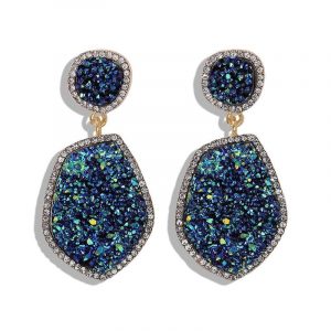 Precious Frosted Stones Earrings