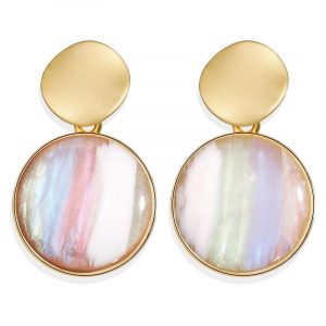 Jade Retro Color Earrings