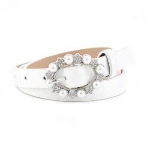 Valindo – White Belt with Pearls