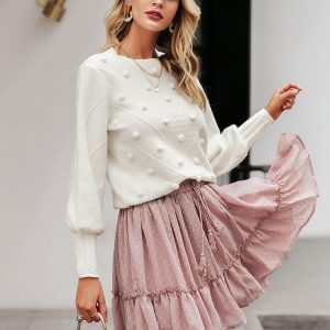 Jolie White Sweater
