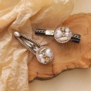 Stylish Baroque Design Hair Clips Set of 2