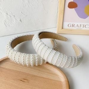 The White Lily – Pearly Headband for Women