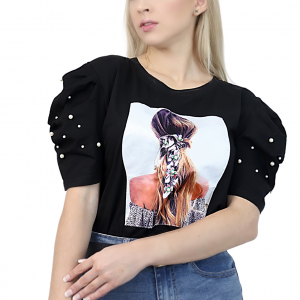 Anaïs Chic Pearl Sleeves T-shirt