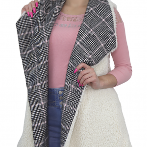 The Solange Square Reversible – Sleeveless Jacket